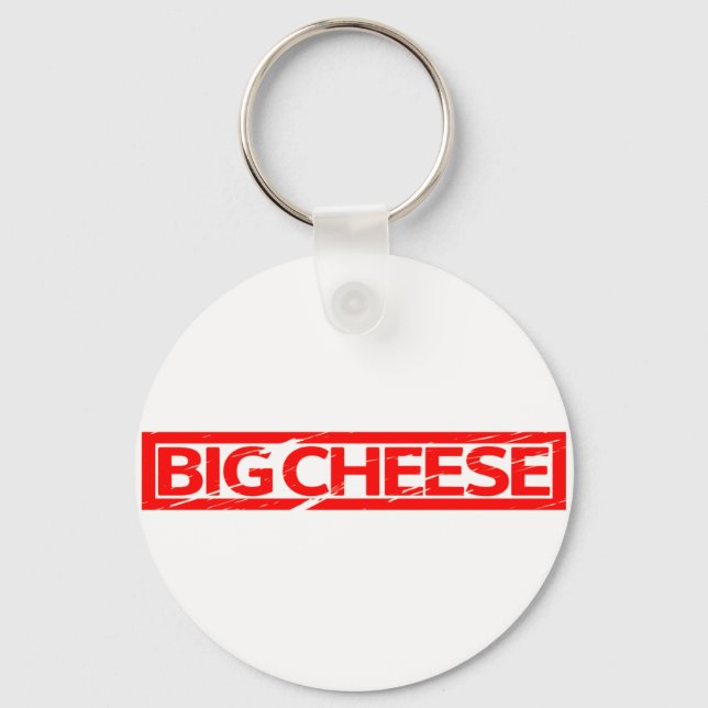 Big Cheese Stamp Key Ring (Front)