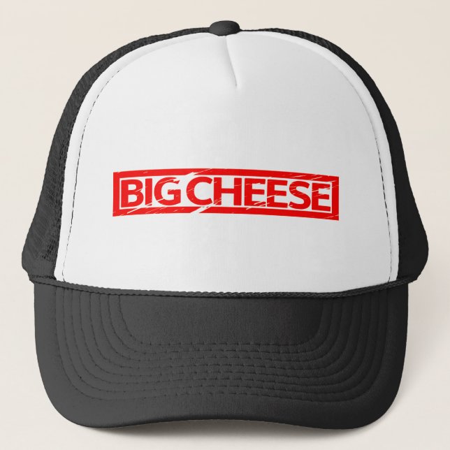 Big Cheese Stamp Trucker Hat (Front)
