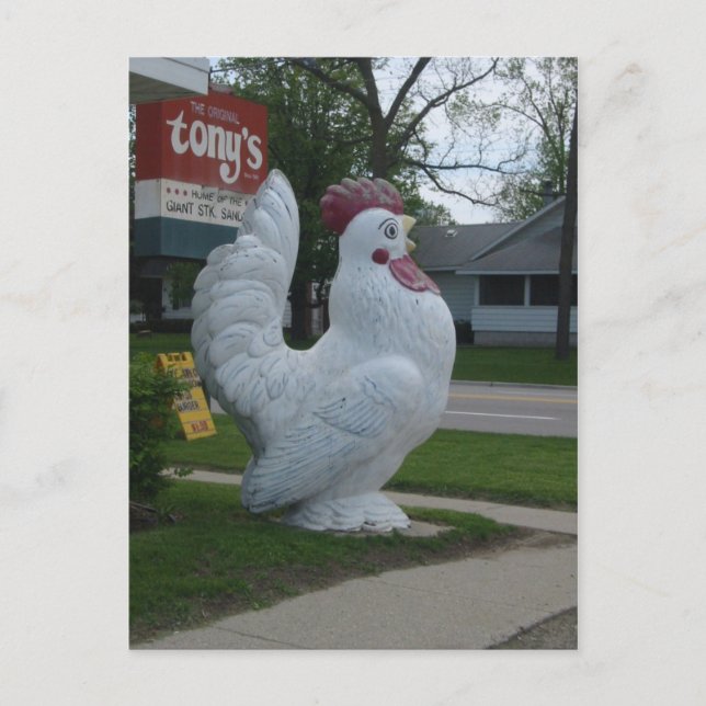Big Chicken Postcard (Front)