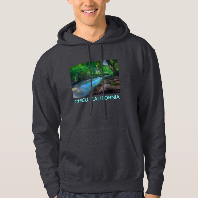 Big Chico Creek, Chico, California Hoodie (Front)