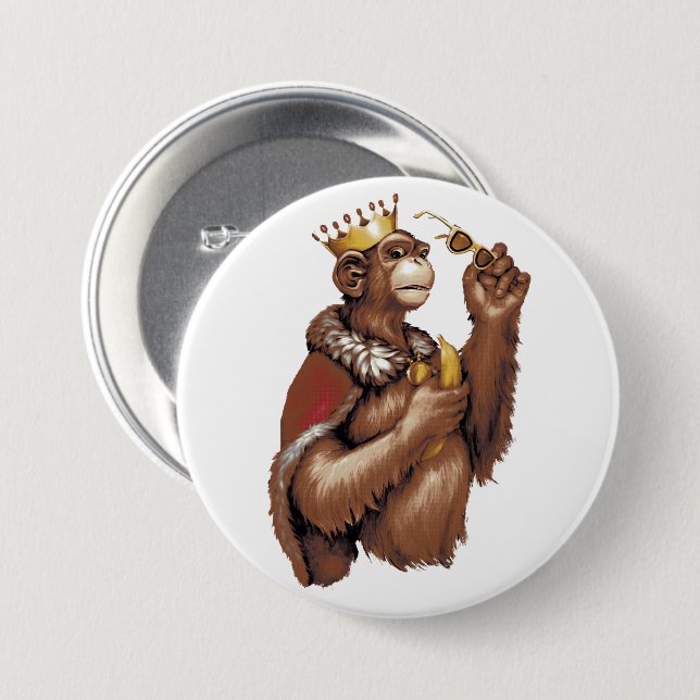 Big Chimpin' 7.5 Cm Round Badge (Front & Back)