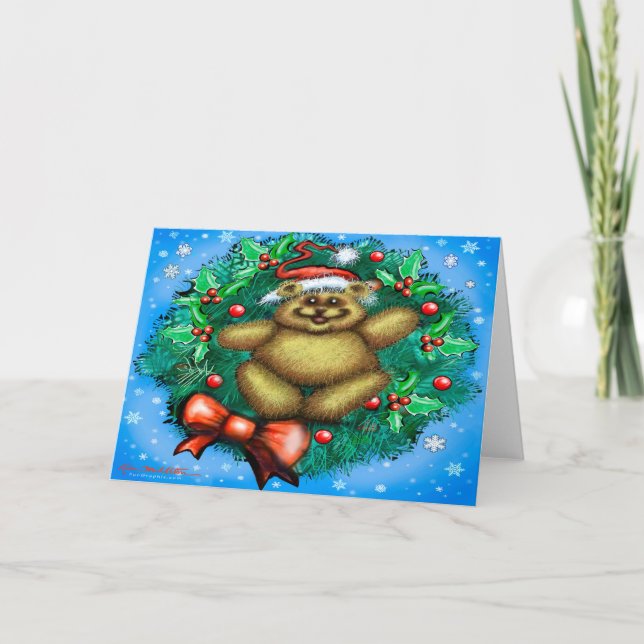 Big Christmas Bear Card (Front)
