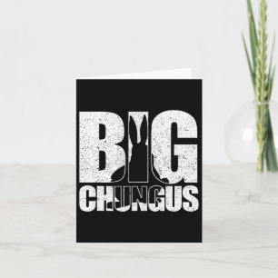 Big Chungus Meme Retro Vintage Distressed Video Ga Card