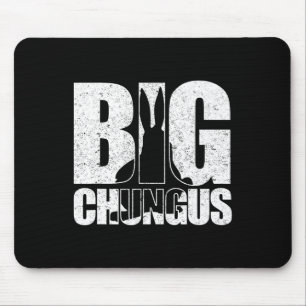 Big Chungus Meme Retro Vintage Distressed Video Ga Mouse Pad