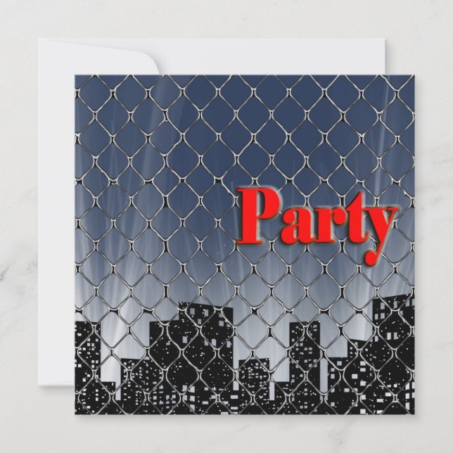 Big City Birthday Invite (Front)