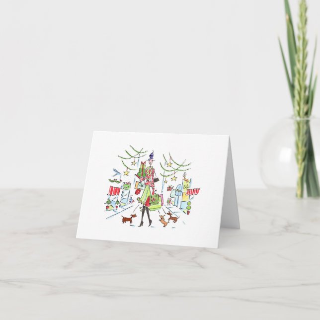 Big City Christmas / Lulu Notes 5.6 x 4 note card (Front)