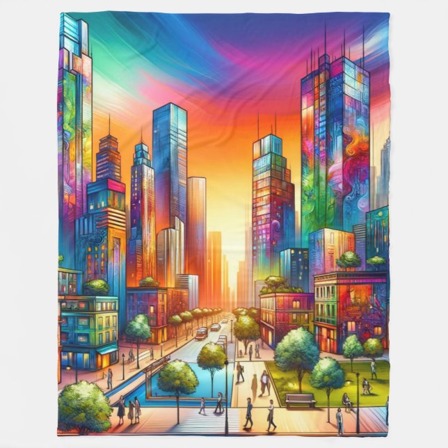 Big City Fleece Blanket (Front)