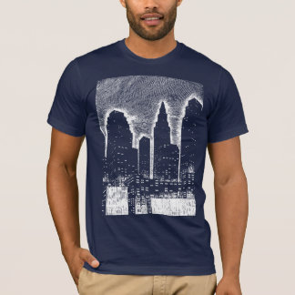 Big City Night Lights cityscape skyline T-Shirt