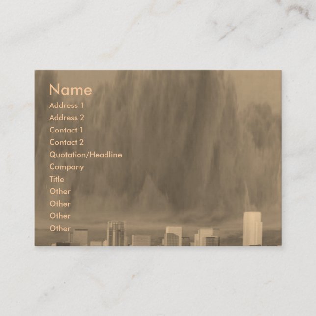 Big City Profile Card (Front)
