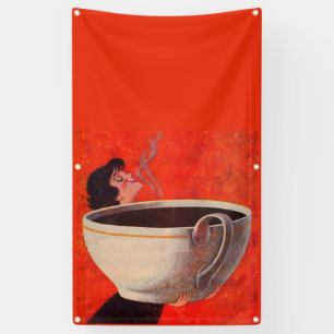 big coffee drinker banner