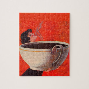 big coffee drinker jigsaw puzzle