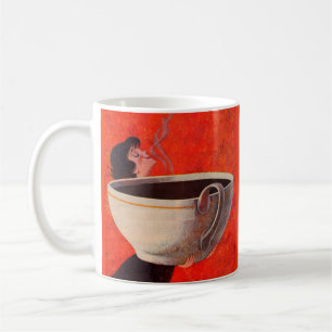 big coffee drinker mug