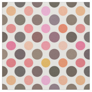 Big Colorful Polka Dots Fabric