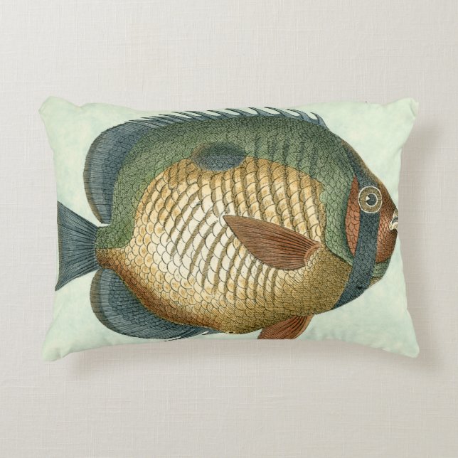 Big Colourful Fish Decorative Cushion (Front)