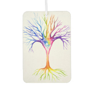 Big colourful neuronal tree car air freshener