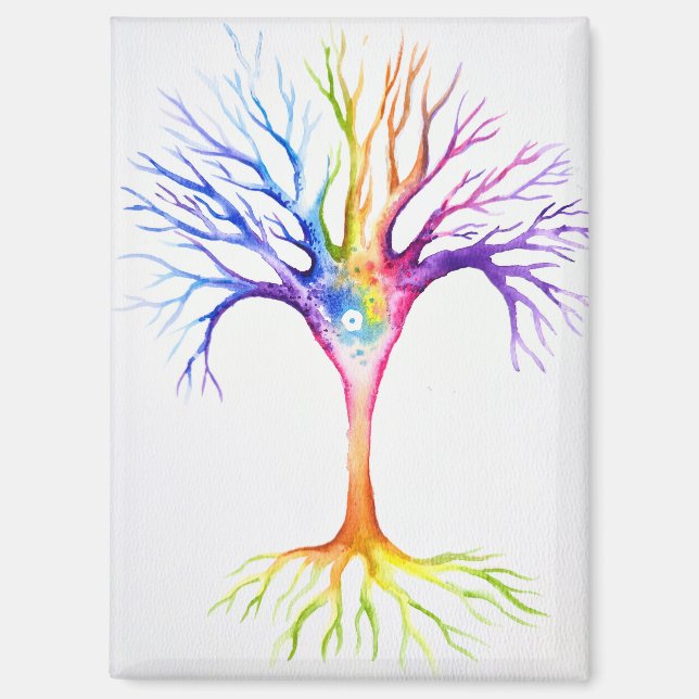 Big colourful neuronal tree magnet (Front)