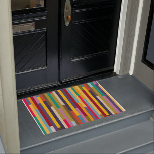 Big Colourful Stripes Doormat