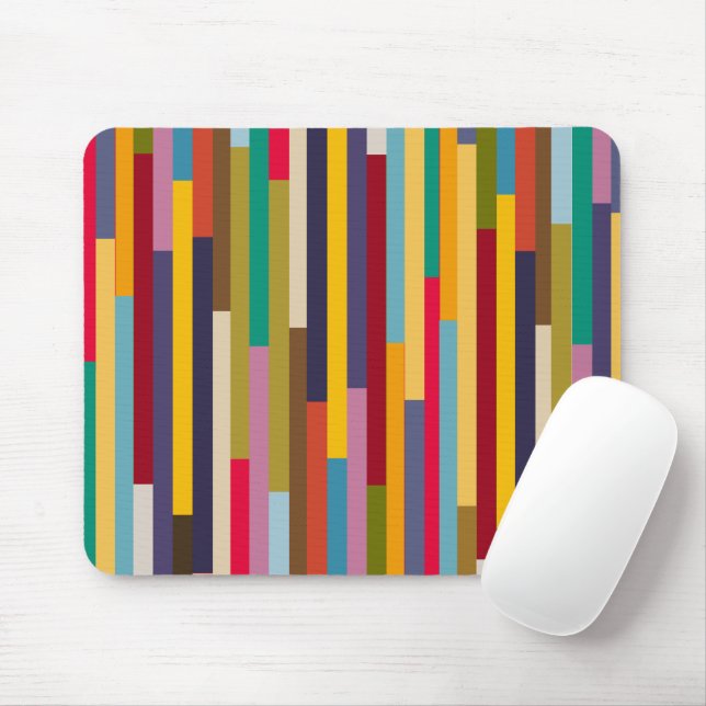 Big Colourful Stripes  Mouse Pad (With Mouse)