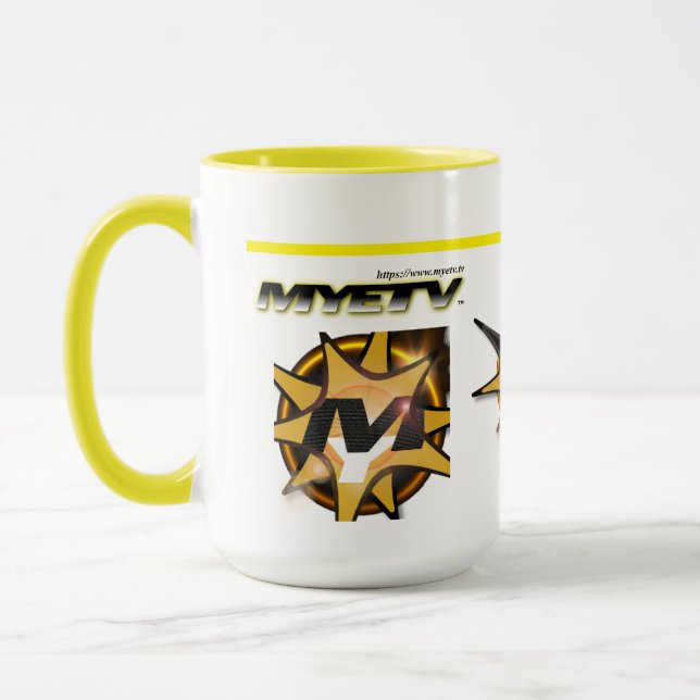 Big Combo Mug 400gr. (White & Yellow) (Left)