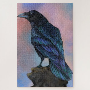Big Common Raven - Painting Art Jigsaw Puzzle