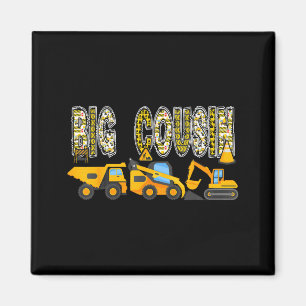 Big cousin construction excavator kids matching magnet