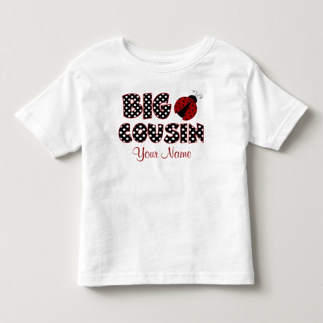 Big Cousin Ladybug Personalised Shirt (Front)