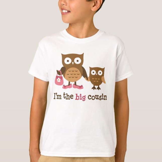 Big Cousin - Mod Owl t-shirts for girls (Front)