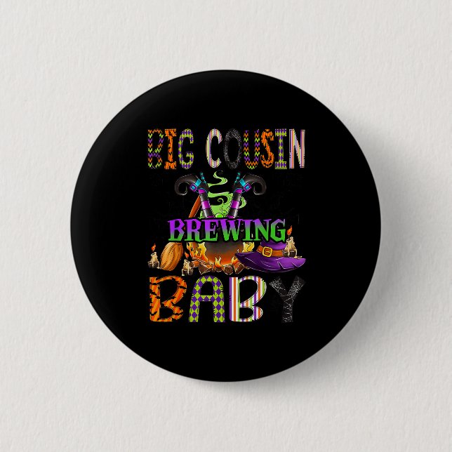 Big Cousin Of Brewing Baby Halloween One Soky Big  6 Cm Round Badge (Front)