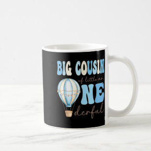 Big Cousin of Mr Onederful 1st Birthday Boy Air Coffee Mug