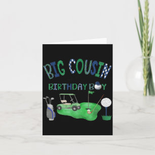 Big Cousin of The Birthday Boy Golf Hole in One Card