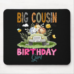 Big Cousin of The Birthday Girl Safari Jungle Mouse Pad