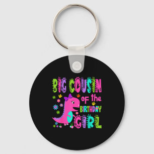Big cousin of the birthday girl saurus rex key ring