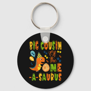 Big Cousin of The One-A-Saurus 1St Birthday Key Ring