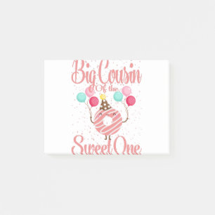 Big Cousin Of The Sweet One Family Matching 1st Post-it Notes
