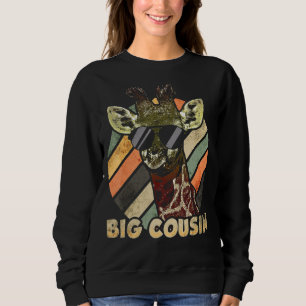 Big Cousin Vintage Giraffe Sunglasses 2 Sweatshirt