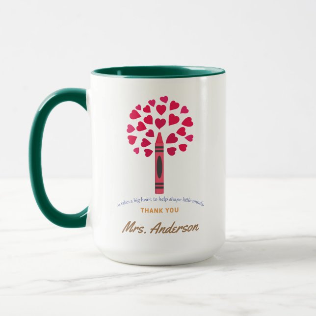 Big crayon tree / Teacher Appreciation Mug (Left)