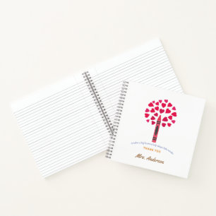 Big crayon tree / Teacher Appreciation Notebook
