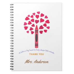 Big crayon tree / Teacher Appreciation Notebook