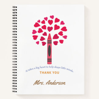 Big crayon tree / Teacher Appreciation Notebook