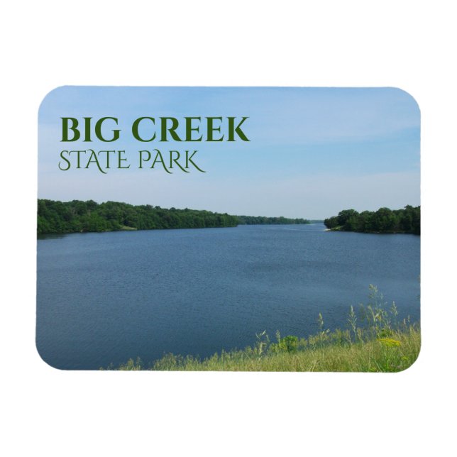 Big Creek Lake, Big Creek State Park, Iowa Magnet (Horizontal)