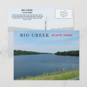 Big Creek Lake, Big Creek State Park, Iowa Postcard