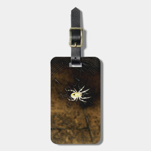 Big Creepy Spider on it's Web Luggage Tag