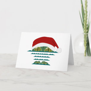 Big Croc Holiday Greeting Card