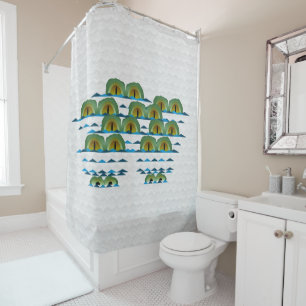 Big Croc Shower Curtain