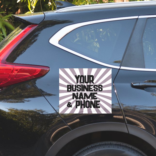 BIG CUSTOM BUSINESS CAR DECAL STICKERS (Car Side)