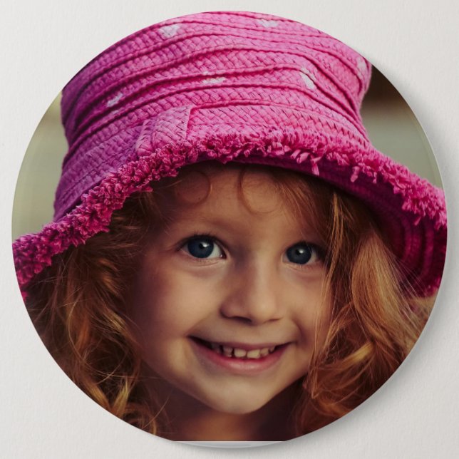 Big custom photo button (Front)