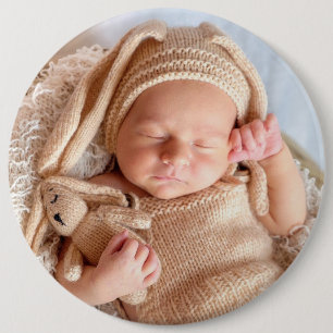 Big custom photo button pin