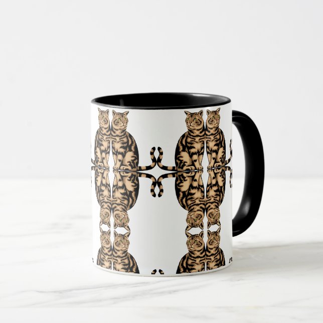Big Cute Cat Animal Lover Design Mug (Front Right)