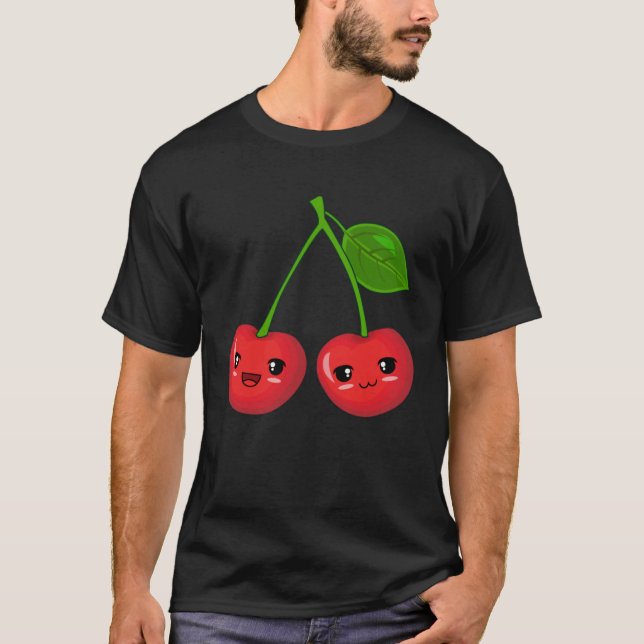 Big Cute Cherries Halloween Costume Red Cherry T-Shirt (Front)