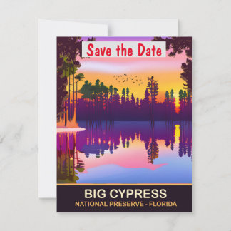 Big Cypress Florida Nature Wedding Invitation